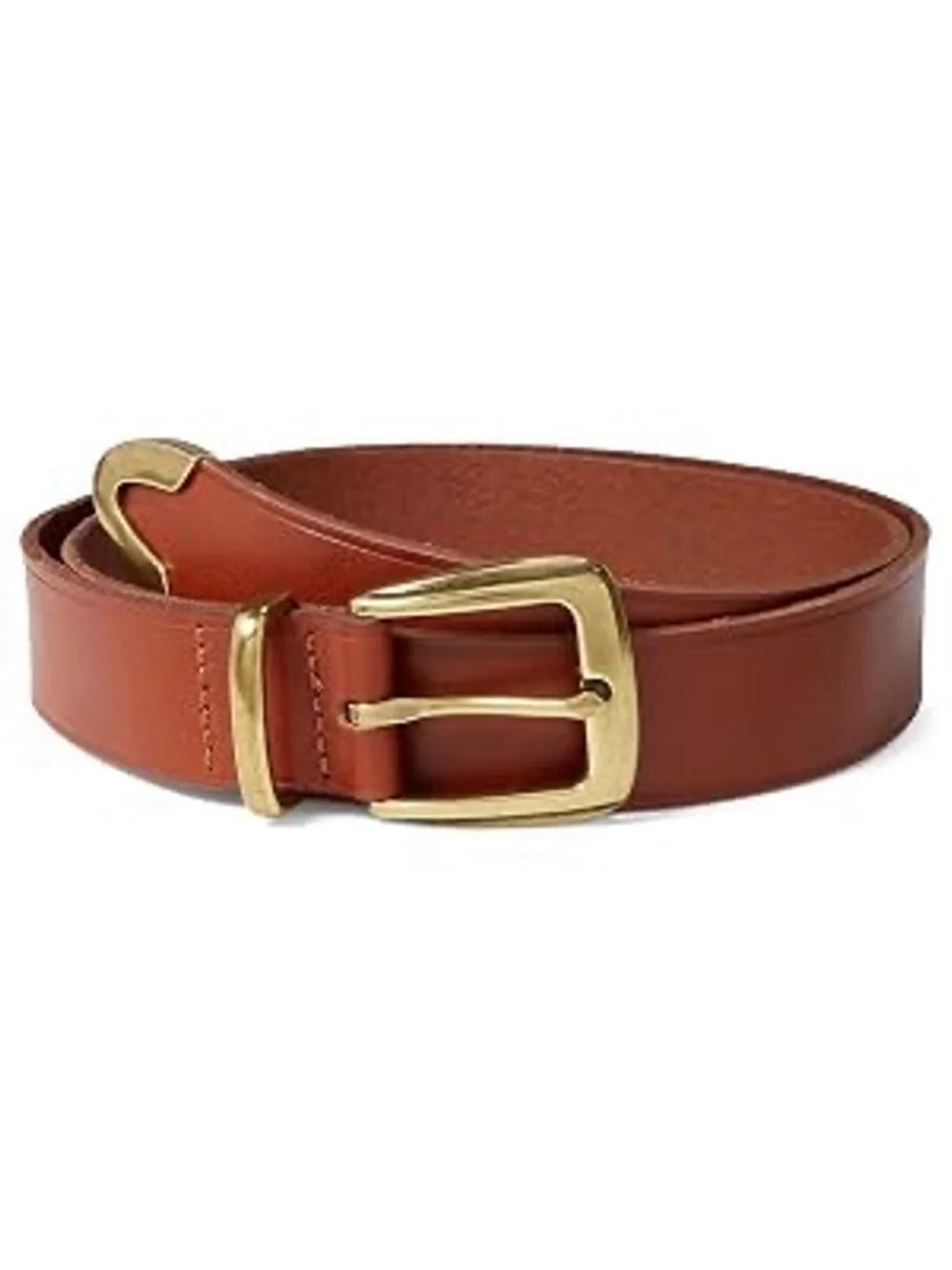 NWT Madewell Western Chunky Buckle Belt English Saddle XL